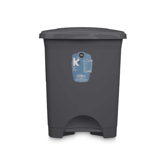 Papelera Pedal Plastico 30L Antracita Arte Regal 39X47CM (4 Unidades) 2 Papelera Pedal Plastico 30L Antracita Arte Regal 39X47CM (4 Unidades) 2