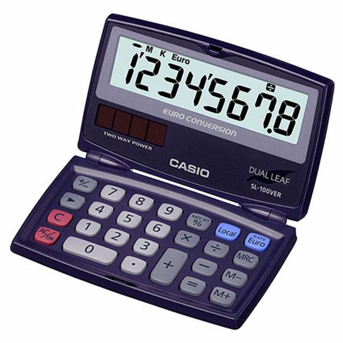 Calculadora Casio Azul De bolsillo Calculadora Casio Azul De bolsillo