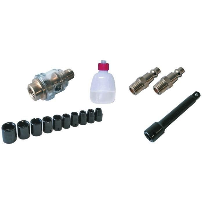 MECAFER Bmc Llave de impacto neumática 1/2 con 10 enchufes 3 MECAFER Bmc Llave de impacto neumática 1/2 con 10 enchufes 3
