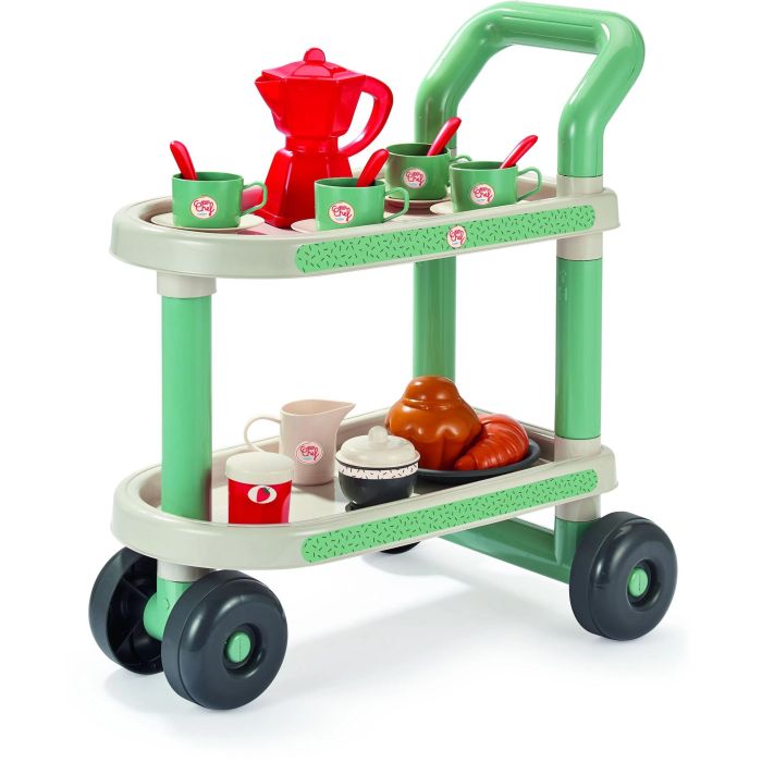 Ecoiffier Carrito de Desayuno ECO3280250016113 con 22 Accesorios - A Partir de 18 Meses