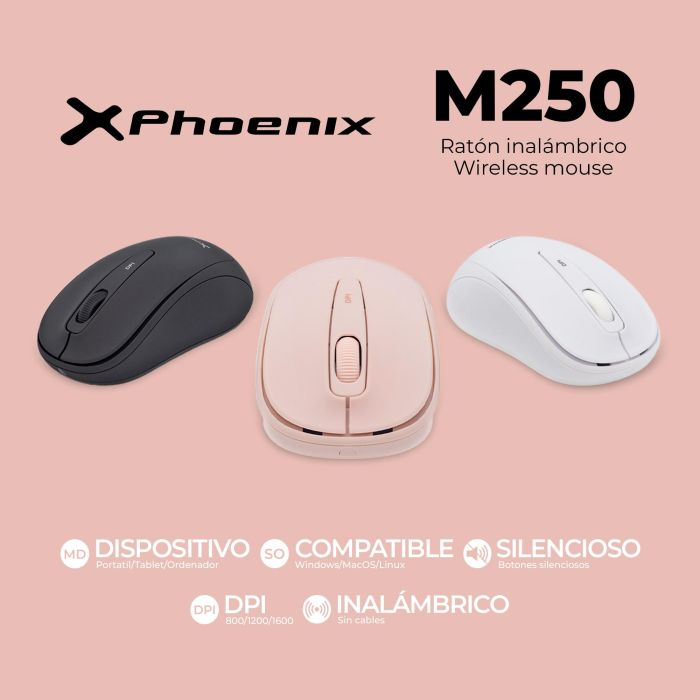 Phoenix M250 Ratón Inalámbrico 2.4 grhz 5 Phoenix M250 Ratón Inalámbrico 2.4 grhz 5