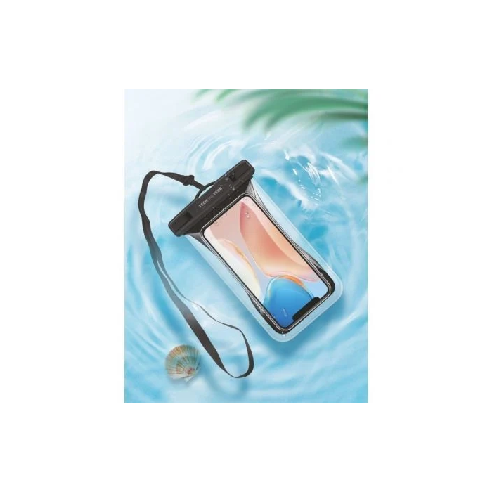 Tech One Tech Funda Impermeable Flotante TPU IPX8 para Móviles hasta 7.5", Negra
