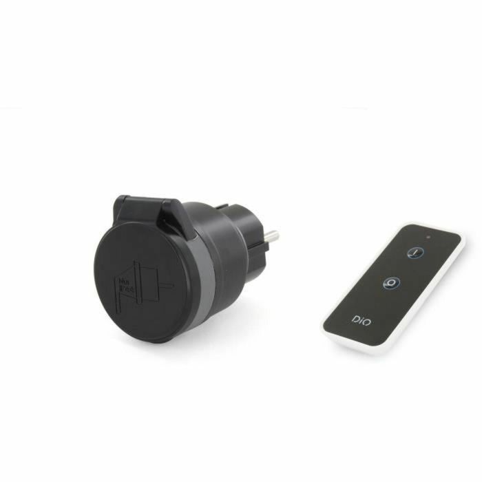 DiO Connected Home Dio Nano Toma Enchufe Exterior Inteligente con Control Remoto y HomeBox Compatible DiO 1.0 para Iluminación LED