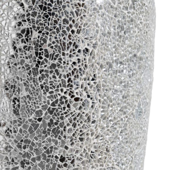 Jarrón Blanco Fibra de Vidrio Decoración 25 X 25 X 82 cm