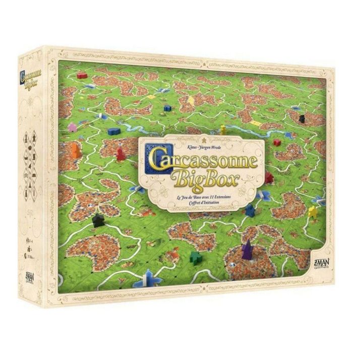 Asmodee Carcasona Big Box 2021 Juego de Mesa Clásico. Edición Completa con 11 Expansiones y Juego Base para 2-6 Jugadores, Edad 7+ Asmodee Carcasona Big Box 2021 Juego de Mesa Clásico. Edición Completa con 11 Expansiones y Juego Base para 2-6 Jugadores, Edad 7+