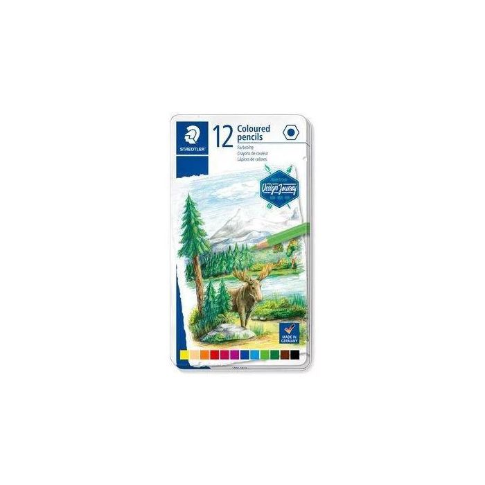 Staedtler Lápices De Colores Desing Journey 146C C-Surtidos Estuche Metal 12 Ud