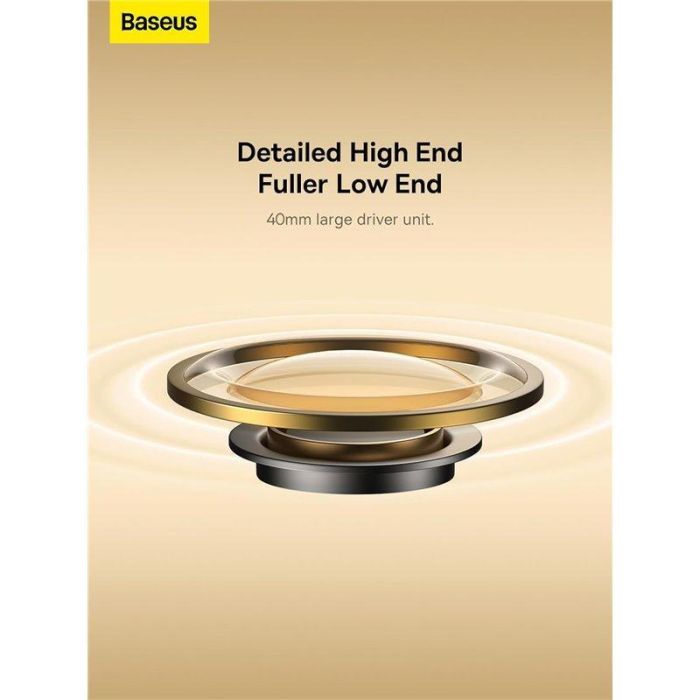 Baseus Bowie D05 Auriculares Diadema Bluetooth 5.2, 70 Horas, Negro