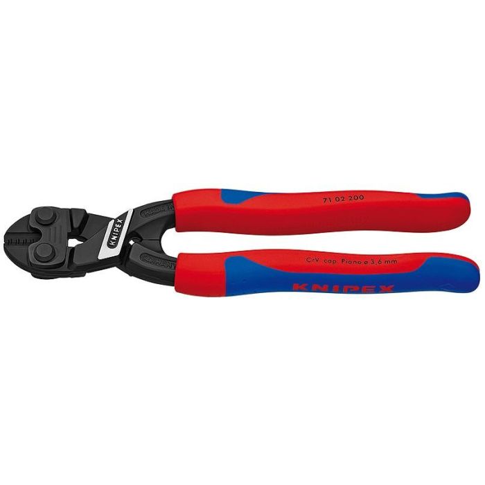 Knipex Cortabulones compacto Cobolt® 200mm 7102200 - Corte fácil de grandes secciones, filos de corte micro-estructurados