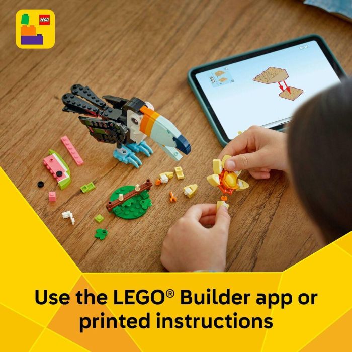 LEGO 31173 Creator 3 en 1 Tucán Tropical - Juego de Construcción para niños 7 años 1