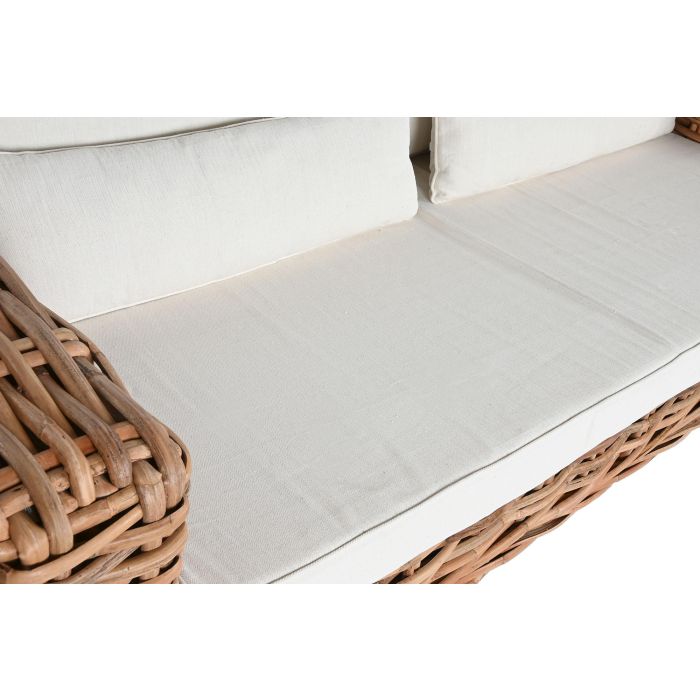 Sofa Item Home DKD Home Decor Natural Crudo 98 x 64 x 220 cm Set de 4 4