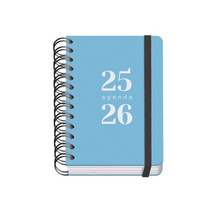 Dohe Agenda Escolar Grammar A6 Espiral Doble Dp Tapa Pp Azul 2025-2026