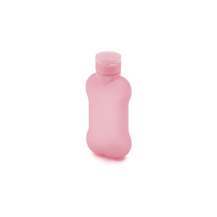 United Pets Bon Ton Pi Botella de Agua para Limpieza Orina de Perros 100ml Rosa, Silicona Antigoteo Portátil 1