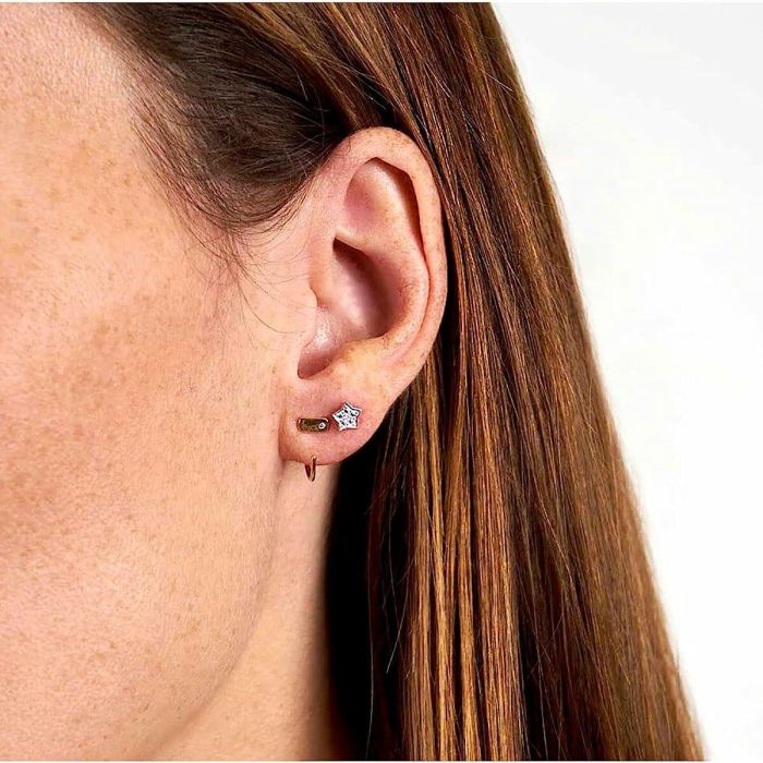 Pendientes Mujer Secrecy Plata de ley 1,5 cm 1