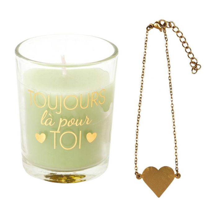 Home Deco Factory Vela Perfumada con Joya Sorpresa Colección Bougie Jazmín Flores Primavera Magnolia 5