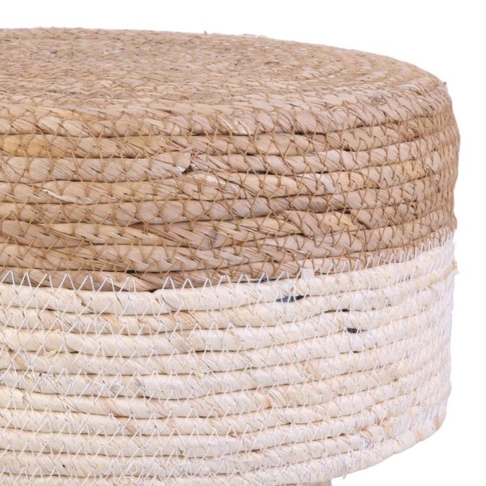 Home Deco Factory Taburete Mirage Beige Trenzado D.30 cm H.43 cm 4 Home Deco Factory Taburete Mirage Beige Trenzado D.30 cm H.43 cm 4