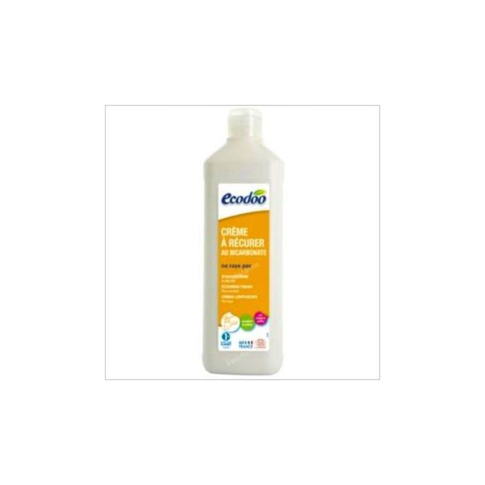 ECODOO Limpiador de Vitrocerámica en Crema con Bicarbonato 500ml - Antical, Desengrasante y Blanqueante