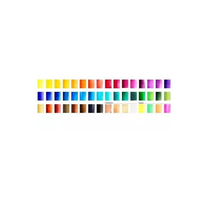 Faber Castell Acuarelas en Pastillas Creative Studio, Estuche de 48 Colores Surtidos 4 Faber Castell Acuarelas en Pastillas Creative Studio, Estuche de 48 Colores Surtidos 4