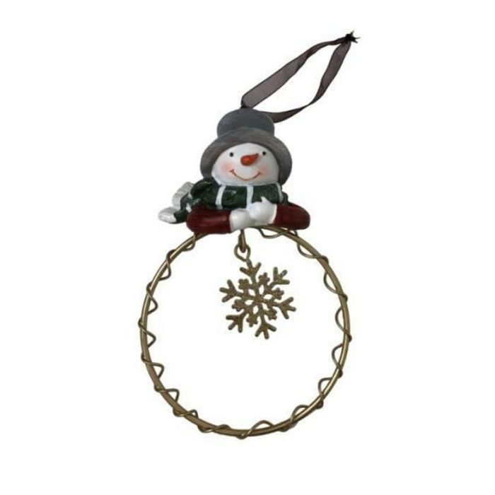 DKD Home Decor Figuras Navideñas Tradicionales de Resina, Decoración para Navidad 3x13.5x9 cm - Pack 6 Unidades Modelos Surtidos 1