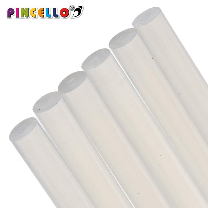 Set 6 Barras Silicona Transparente Pincello 1X24CM (24 Unidades) 2 Set 6 Barras Silicona Transparente Pincello 1X24CM (24 Unidades) 2