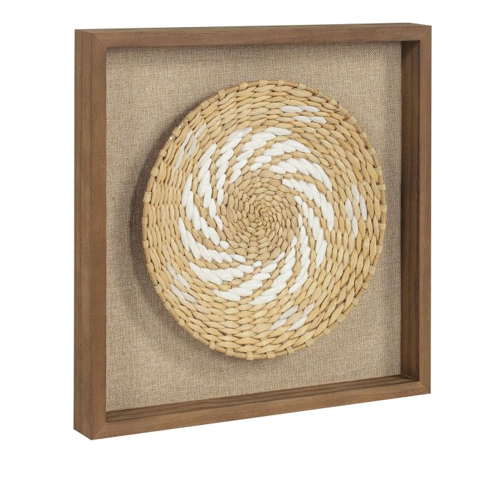 Cuadro Boho DKD Home Decor Beige Blanco 3.6 x 35 x 35 cm (2 Unidades) 2 Cuadro Boho DKD Home Decor Beige Blanco 3.6 x 35 x 35 cm (2 Unidades) 2