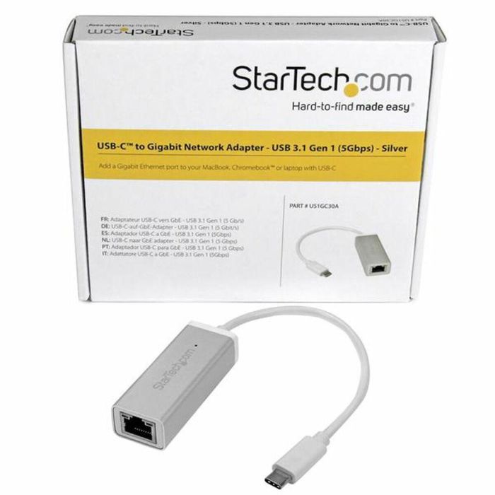 Adaptador de Red Startech US1GC30A Plateado 1 Adaptador de Red Startech US1GC30A Plateado 1