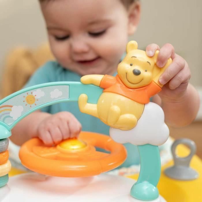 Bright Starts Andador Plegable y Evolutivo 2 en 1 Disney Baby Winnie BRI17368 Juguete Actividades Extraíble Música Luces Ajustable 2