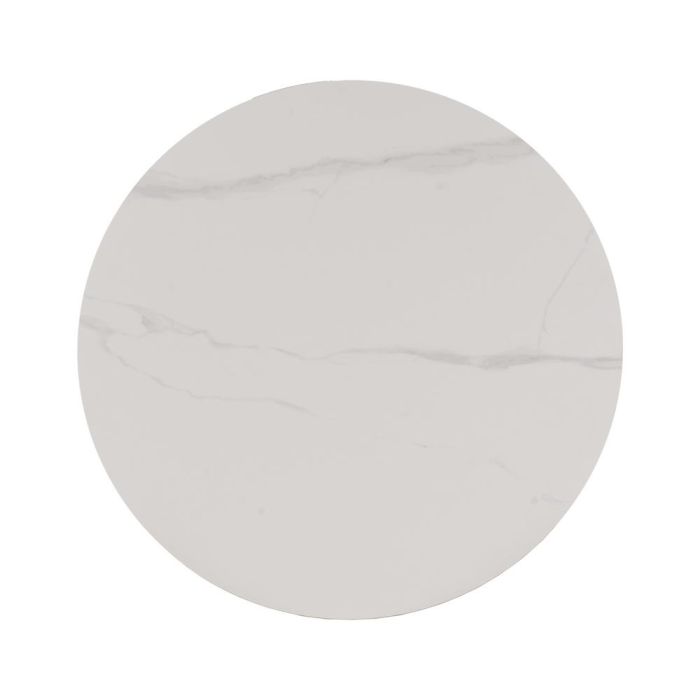 Mesa Centro Blanco-Natural 80 X 80 X 35 cm