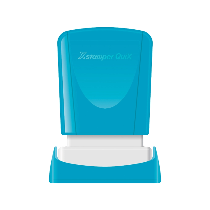 X'stamper Sello Quix Personalizable Q-04, Color Rojo, Medidas 11x25 mm, Preentintado Resistente al Agua 1