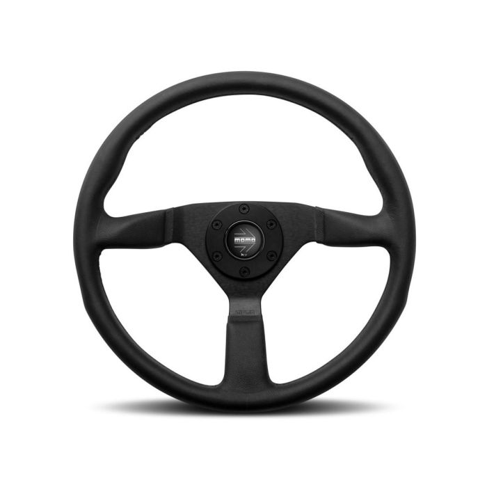 Momo Volante Montecarlo 380 mm MOMVMONTECBLK38R Cuero Negro Agarre Anatomic NFC Autenticidad