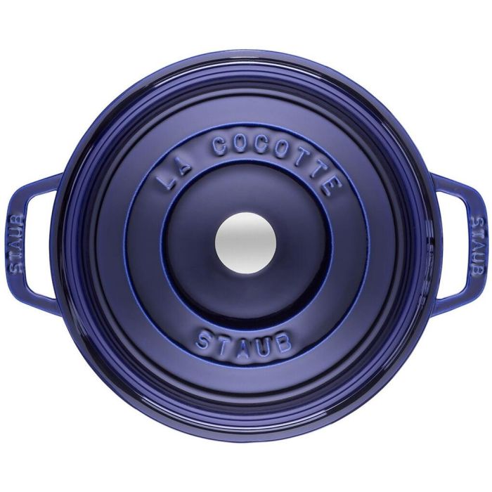 Staub La Cocotte 26cm rund dunkelblau. Gusseisen 2 Staub La Cocotte 26cm rund dunkelblau. Gusseisen 2