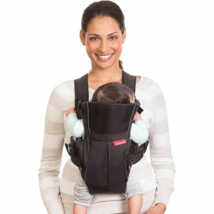 Mochila Porta Bebé INFANTINO - Swift - Ergonómica - Negro/Azul - Para Bebés de 0 a 24 meses 4