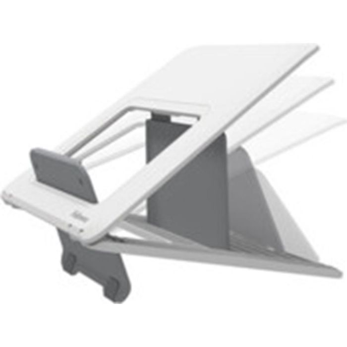 Fellowes Soporte Elevador Para Portátil Breyta - 12 Ajustes de Altura, Diseño Compacto y Portátil, Blanco 2 Fellowes Soporte Elevador Para Portátil Breyta - 12 Ajustes de Altura, Diseño Compacto y Portátil, Blanco 2