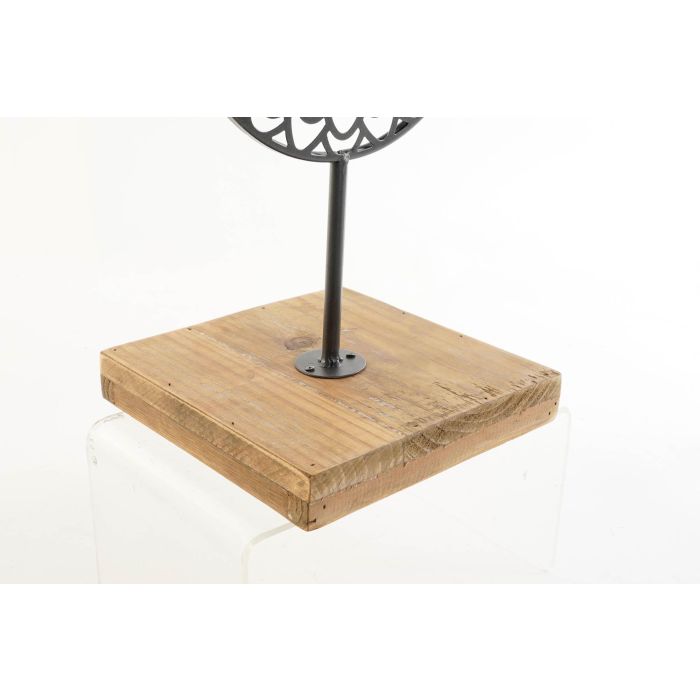 DKD Home Decor Portavela Vintage Marron Negro Metal Cristal Madera 20 x 36 x 20 cm 2 DKD Home Decor Portavela Vintage Marron Negro Metal Cristal Madera 20 x 36 x 20 cm 2