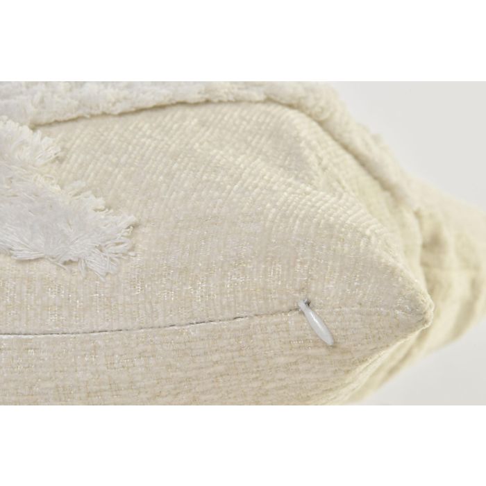 DKD Home Decor Cojin Boho Terracota Crema 40 x 40 x 10 cm (4 Unidades) 2