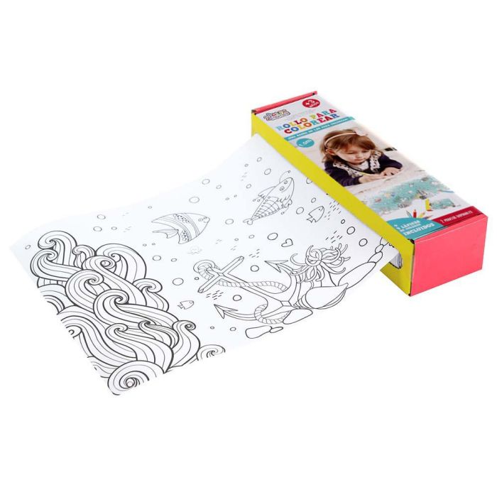 Jeux 2 momes Rollo para Colorear y 4 Lápices Infantil 150x21 cm Modelos Surtidos 0 Jeux 2 momes Rollo para Colorear y 4 Lápices Infantil 150x21 cm Modelos Surtidos 0