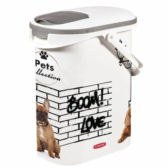 Curver KET3253924835389 Contenedor de croquetas para perros - 10L/4 kg - Pets Collection 1 Curver KET3253924835389 Contenedor de croquetas para perros - 10L/4 kg - Pets Collection 1