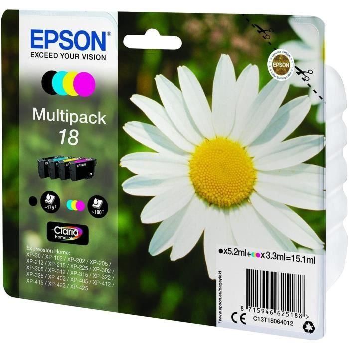 Epson T1806 Cartuchos Tinta Multipack Daisy Negro Cian Magenta Amarillo 2
