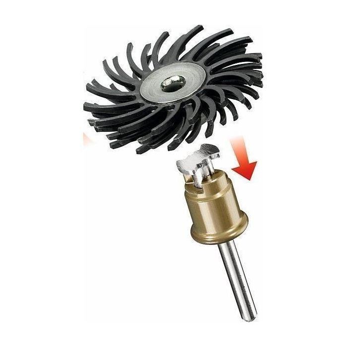 Dremel Cepillo abrasivo de precisión, grano 36, con cerdas flexibles para desbarbar, limpiar y pulir sin dañar la base 0 Dremel Cepillo abrasivo de precisión, grano 36, con cerdas flexibles para desbarbar, limpiar y pulir sin dañar la base 0