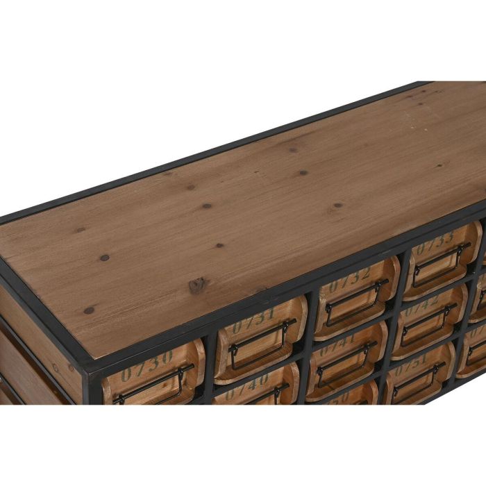 Cajonera Home ESPRIT Metal Abeto Vintage 142 x 30 x 50 cm 3