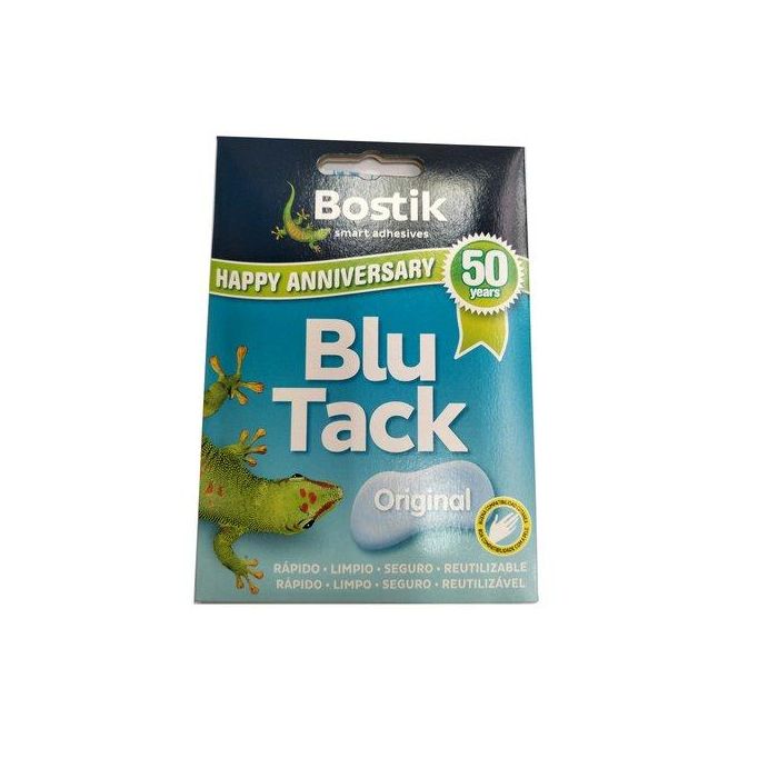 Bostik Masilla Adhesiva Reutilizable Blu Tack Original 57 gr Azul - Para posters, fotos y más