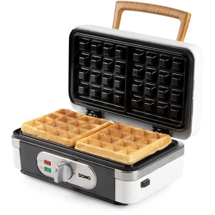 Electrodoméstico 3 en 1 - DOMO - DO9277C - Croquetas, gofres y grill - 1100 W - Blanco 1