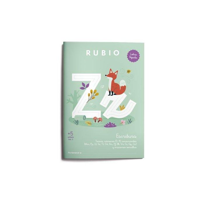 Cuaderno Rubio A4 Escritura Letra Ligada +5 Años Vol. 1 (Set de 5)