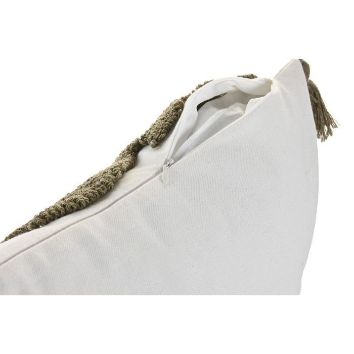Cojin Urban DKD Home Decor Blanco Verde 45 x 45 cm (2 Unidades) 2 Cojin Urban DKD Home Decor Blanco Verde 45 x 45 cm (2 Unidades) 2