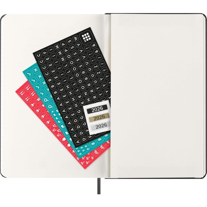 Agenda 2026 Tapa Dura 12 Meses Semanal Horizontal L (13 X 21 Cm) Negra Moleskine Dhb12Wh3Y26 2