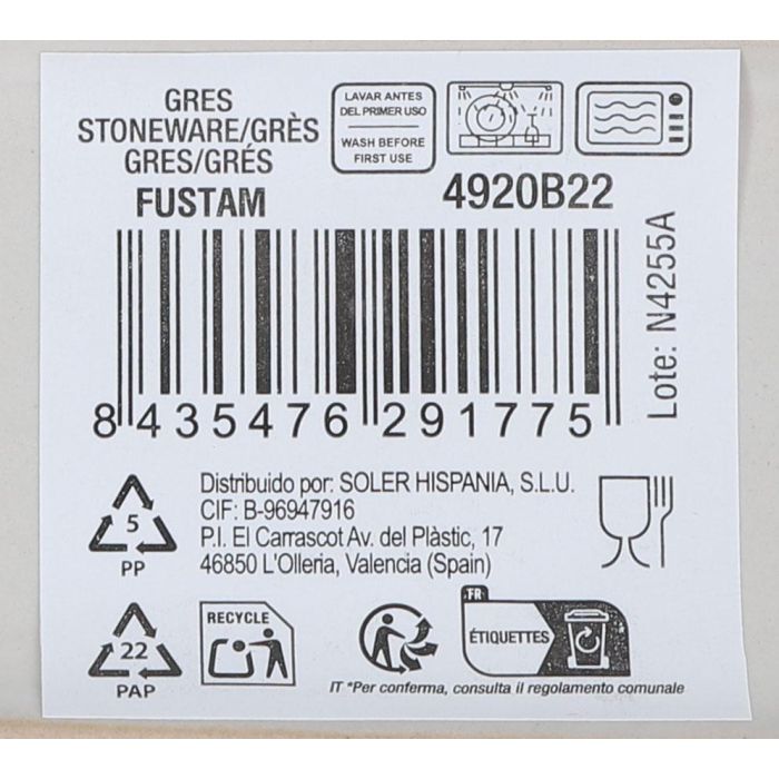 Fuente Oval Fustam 33.8 x 15.2 x 2.6 cm - Inde (12 Unidades) 1 Fuente Oval Fustam 33.8 x 15.2 x 2.6 cm - Inde (12 Unidades) 1