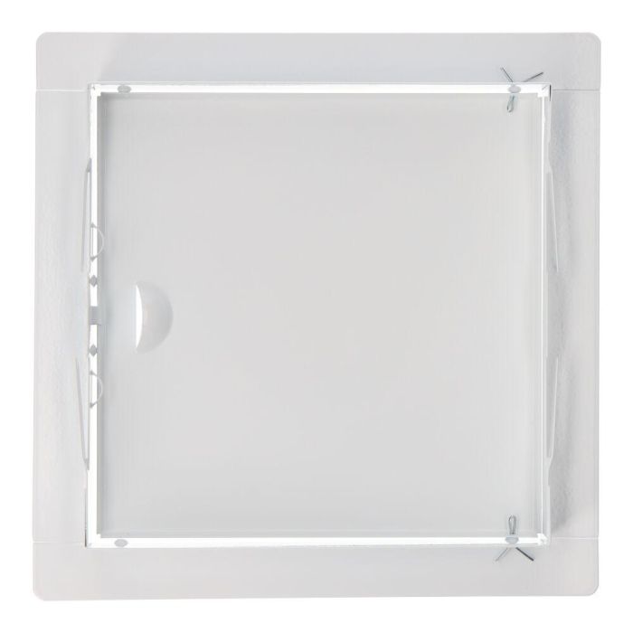 Edm Tapa de Registro Cuadrada Empotrable Acero 20x20cm Blanca 1