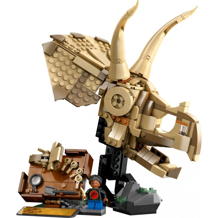 LEGO 76969 Jurassic World Fósiles de Dinosaurios: Cráneo de Triceratops - Set de Construcción para Niños 9 Años 1 LEGO 76969 Jurassic World Fósiles de Dinosaurios: Cráneo de Triceratops - Set de Construcción para Niños 9 Años 1