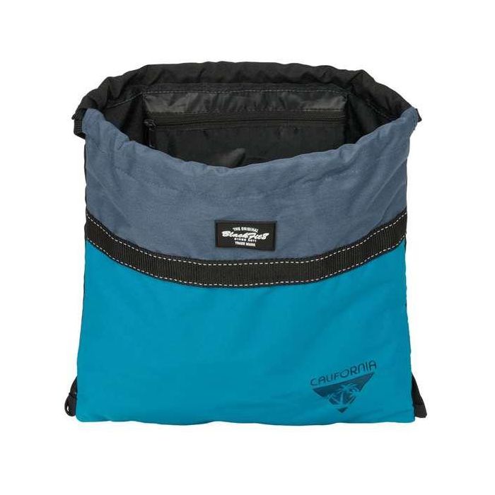 Bolsa Mochila con Cuerdas BlackFit8 California Azul Negro 35 x 40 x 1 cm 3
