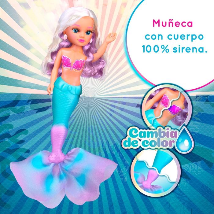 Muñeca Nancy Magic Colour Mermaid Nac86000 Famosa 3