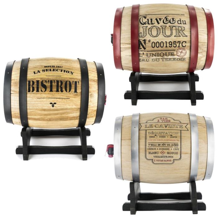 Totally Addict Dispensador Vino 5 L Barril Estilo Industriel con Bolsa Aluminio 3 L 2